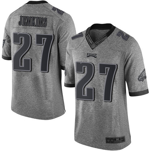 Men NFL Philadelphia Eagles 27 Malcolm Jenkins Limited Gray Gridiron Football